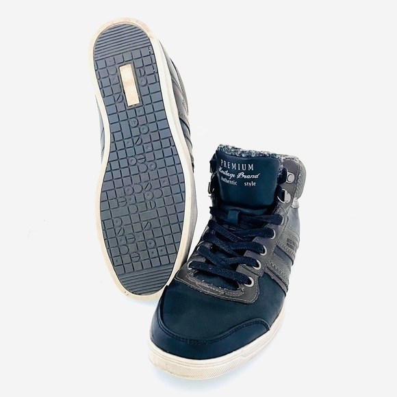 PLATO Men’s Leather High Top Sneakers Boots Winter Lace-Up EUR 41 US 7.5 - Picture 6 of 6